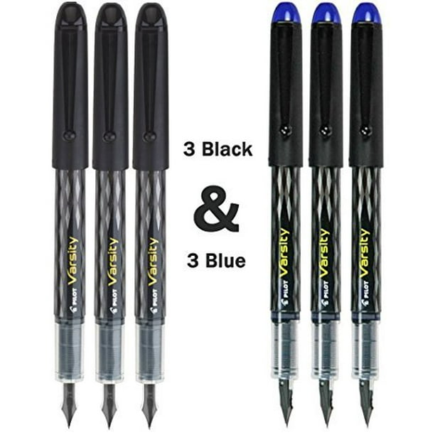 7-Pack Fountain Pen Pilot Varsity Disposable Medium Pt Assorted Multicolor